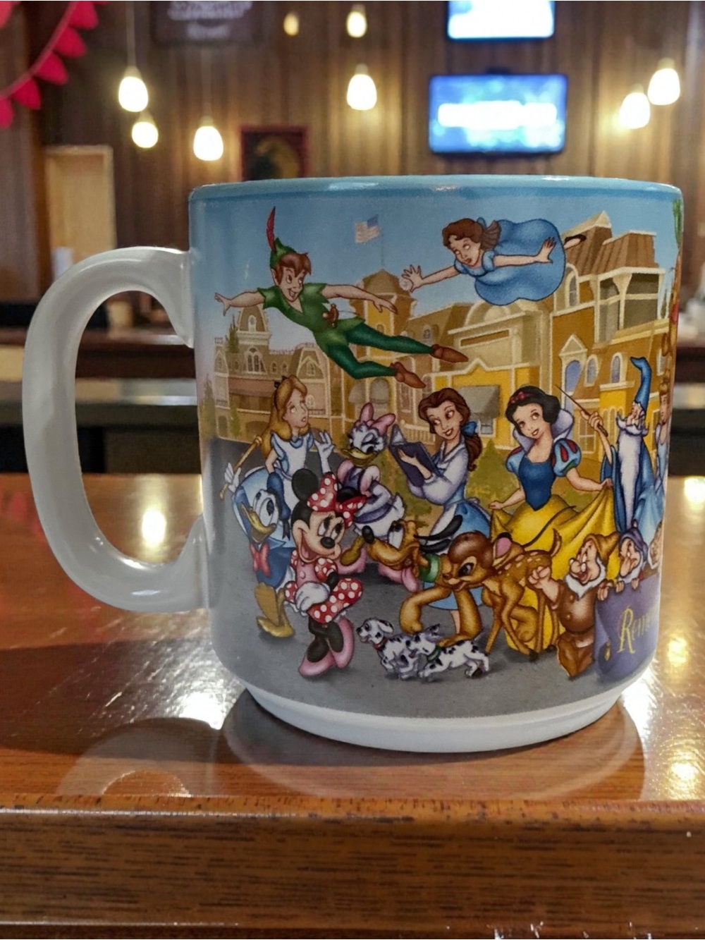 Disney Remember the Magic 1996 Character Collage Ceramic Mug